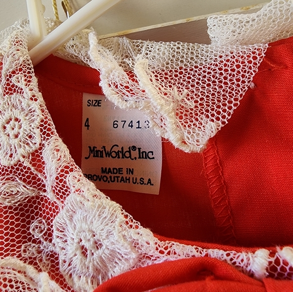 Mini World vintage dress size 4 - Picture 4 of 4